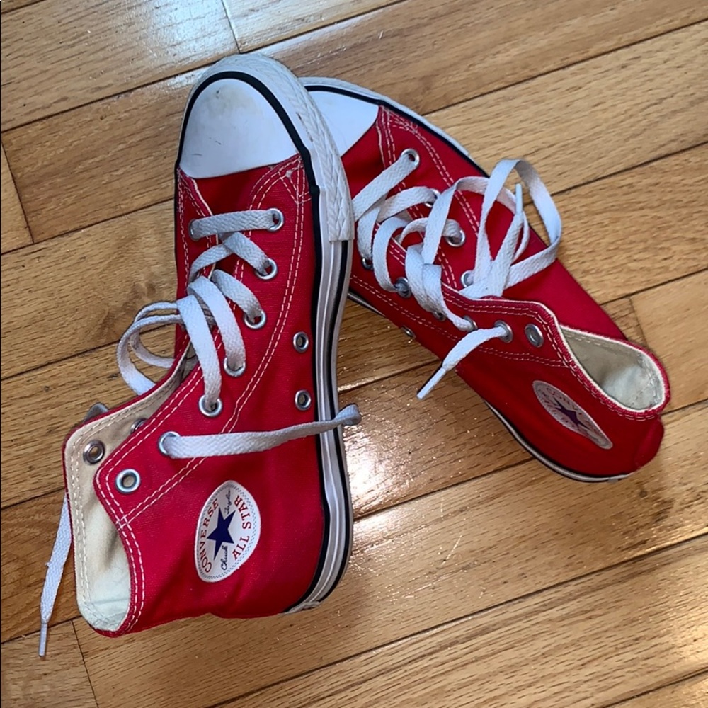 Red High Top Converse
